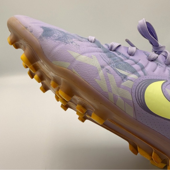 NIKE Tiempo Legend X Academy FG MG Purple Volt Soccer Cleats Men’s 8.5/ Women 10 - Picture 16 of 16